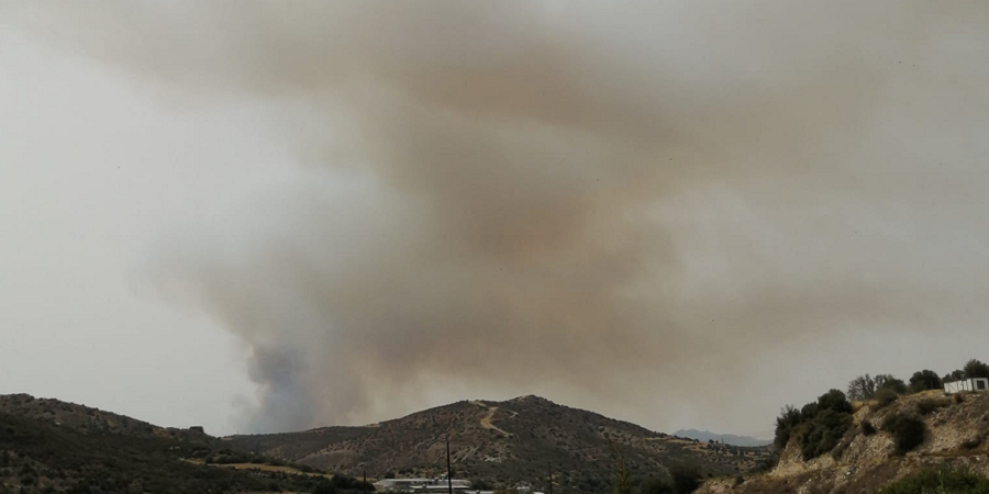 ΒΙΝΤΕΟ από την πυρκαγιά στην Επαρχία Λάρνακας