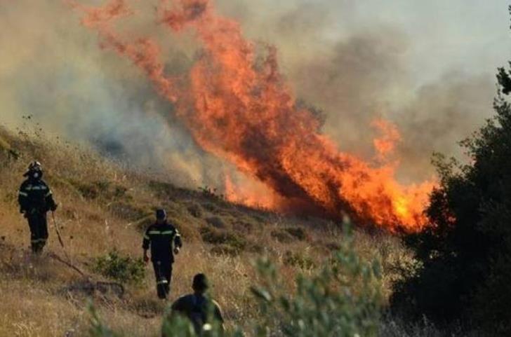 Πυρκαγιά μεταξύ τριών κοινοτήτων στη Λάρνακα – Στη μάχη και εναέρια μέσα