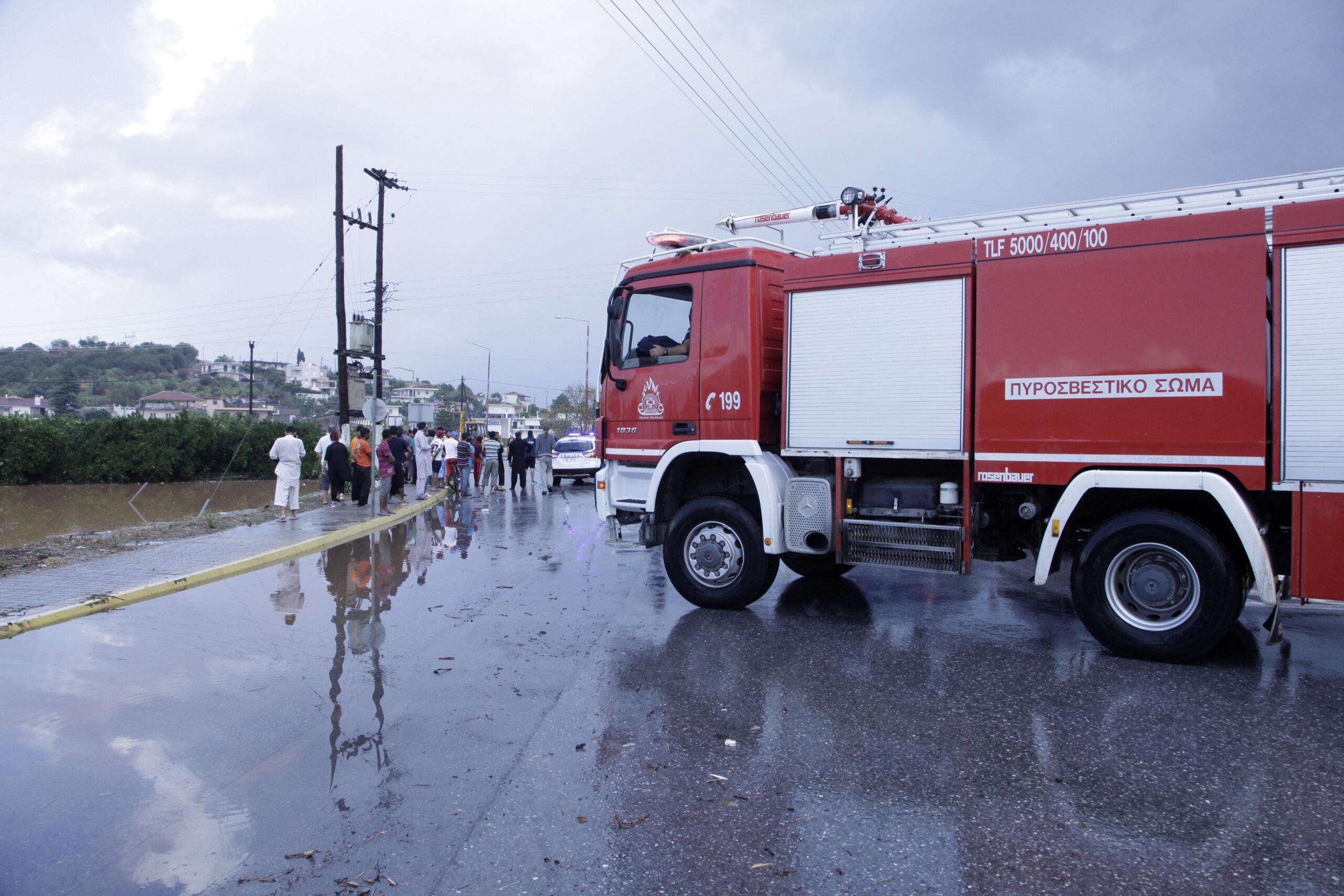 Σε 21 κλήσεις ανταποκρίθηκε η Πυροσβεστική μετά τις έντονες βροχοπτώσεις