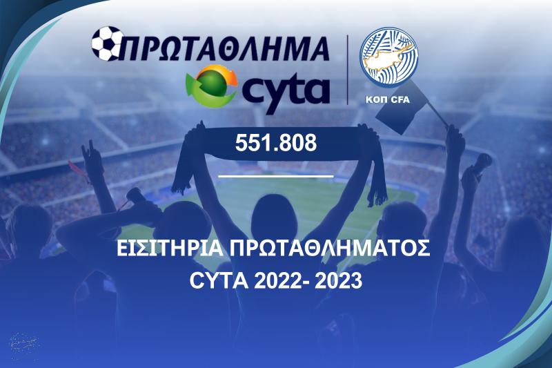 Εισιτήρια 2022-23! Κορυφή ο ΑΠΟΕΛ, 4η η Ανόρθωση, 8η η ΑΕΚ, τελευταία η Νέα Σαλαμίνα