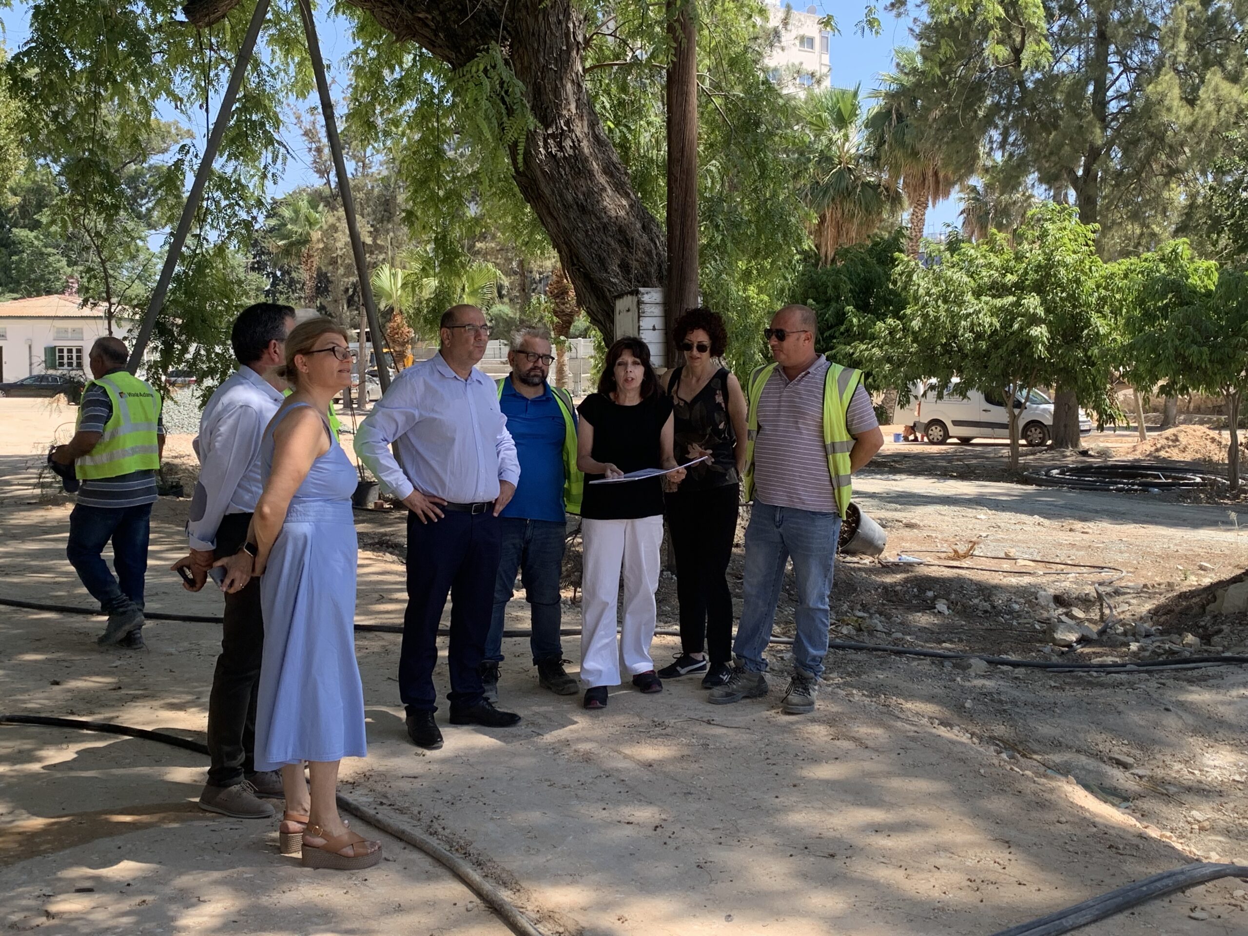Επίσκεψη του Δημάρχου Λάρνακας στο εργοτάξιου του «Δημοτικό Πάρκο ΣΑΛΙΝΑ» – Παράδοση έργου εντος του 2024