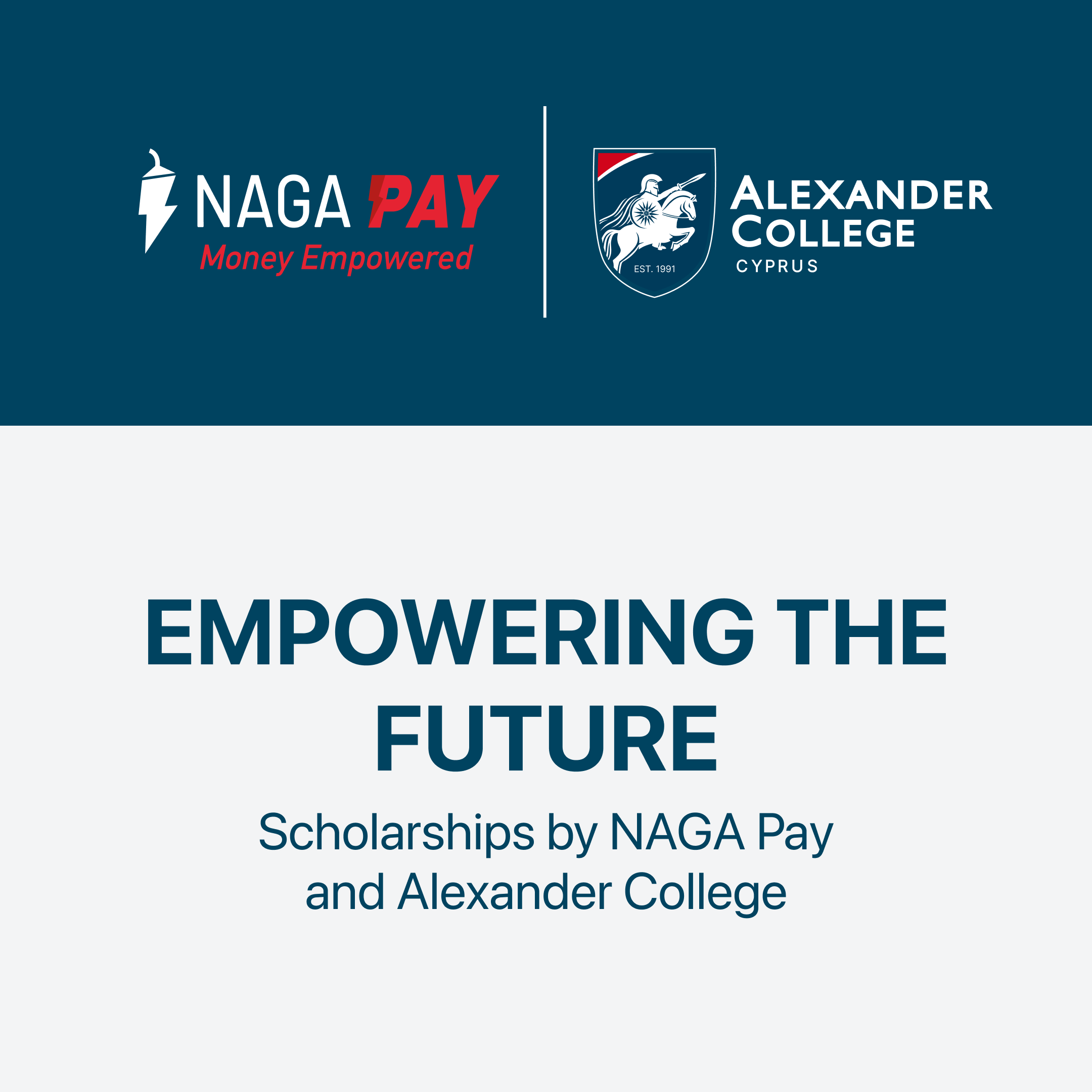 Ακαδημαϊκές υποτροφίες από τη NAGA Pay και το Alexander College