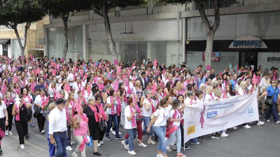 Γέμισε με ροζ φιγούρες η Λευκωσία για καλό σκοπό (ΒΙΝΤΕΟ)