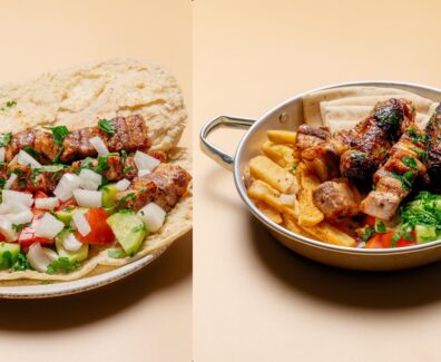 Cypriot Pita – Pork Souvlaki-horz