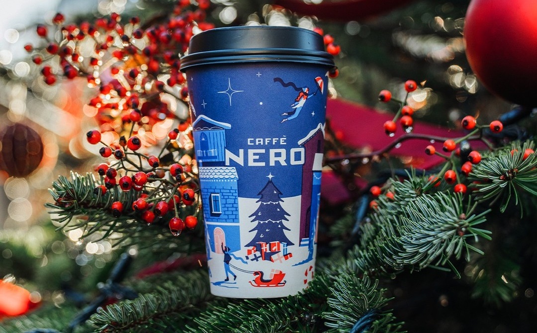 Γιορτινά τα νέα Caffè Nero ροφήματα