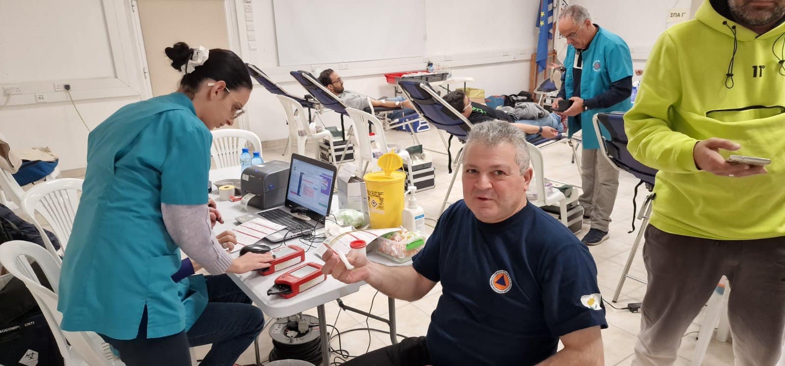 Με επιτυχία η εθελοντική αιμοδοσία της Ομάδας Διάσωσης της Πολιτικής Άμυνας Λάρνακας