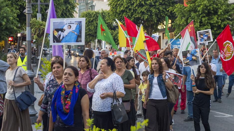 Βγαίνουν στους δρόμους οι Κούρδοι που ζουν στην Κύπρο