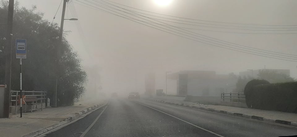Οδηγοί προσοχή – Πυκνή ομίχλη στην ορεινή Λευκωσία