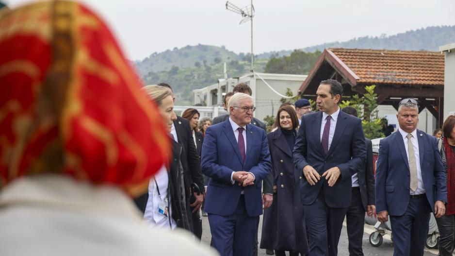 O Γερμανός Πρόεδρος στο Κέντρο Κοφίνου: 1.029 μετανάστες από την Κύπρο στη Γερμανία