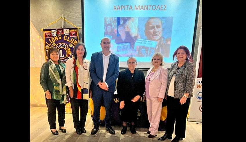 Τιμήθηκε Γυναίκα της Χρονιάς η Χαρίτα Μάντολες από το Δήμο Λάρνακας και τη Λέσχη Lions Λάρνακας – Αμμοχώστου Σαλίνα