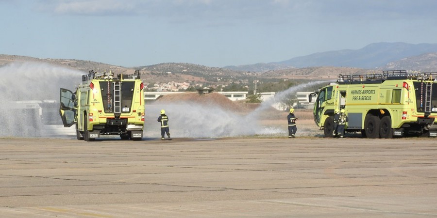 Σήμερα η Πυροσβεστική Υπηρεσία πραγματοποιεί άσκηση για αντιμετώπιση πυρκαγιάς στο Αεροδρόμιο Λάρνακας