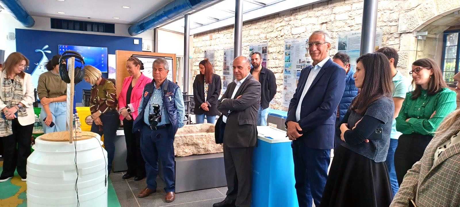 Έκθεση του Ευρωπαϊκού έργου WATER-MINING στο Μουσείο Νερού του Συμβουλίου Υδατοπρομήθειας Λεμεσού στο οποίο το Συμβούλιο Αποχετεύσεων Λάρνακας συμμετέχει ως εταίρος