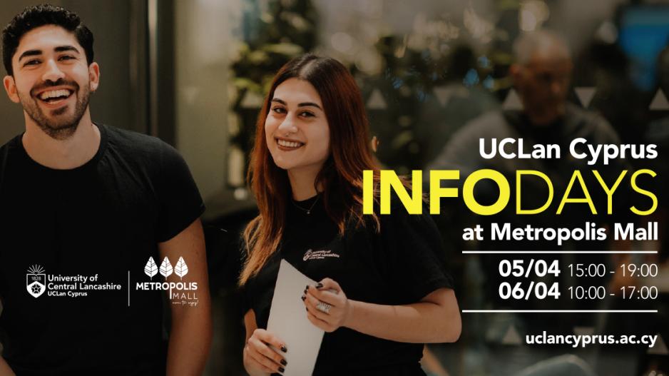 Info Days Πανεπιστημίου UCLan Cyprus στο Metropolis Mall