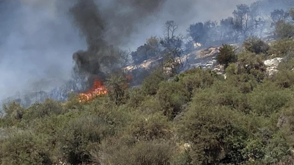 Ενισχύθηκαν οι δυνάμεις πυρόσβεσης στην περιοχή Αγ. Συλά