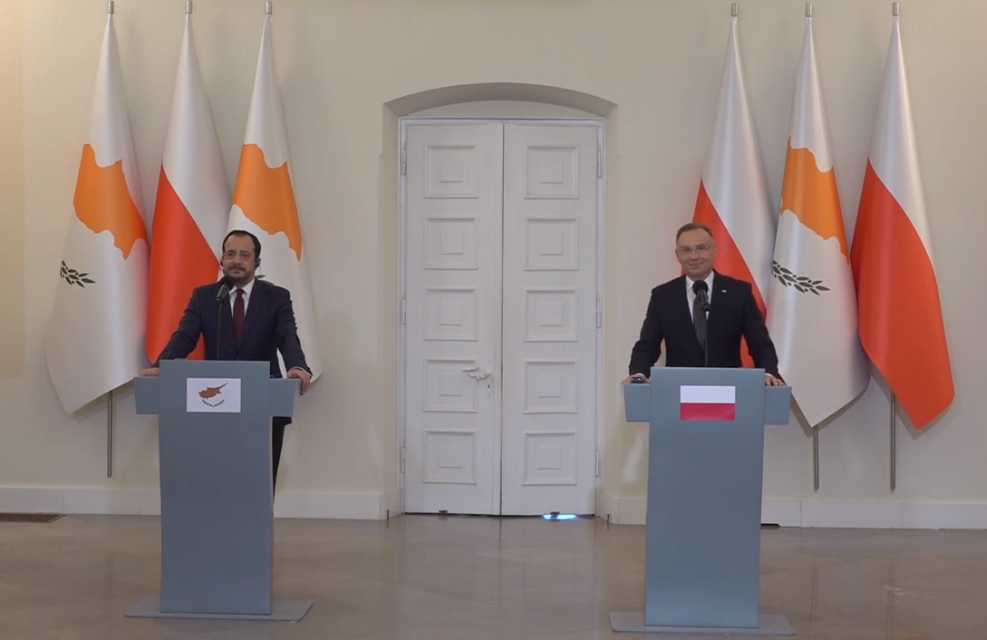 Οι Πρόεδροι Κύπρου-Πολωνίας εκφράζουν βούληση για περαιτέρω ενίσχυση σχέσεων (ΒΙΝΤΕΟ)