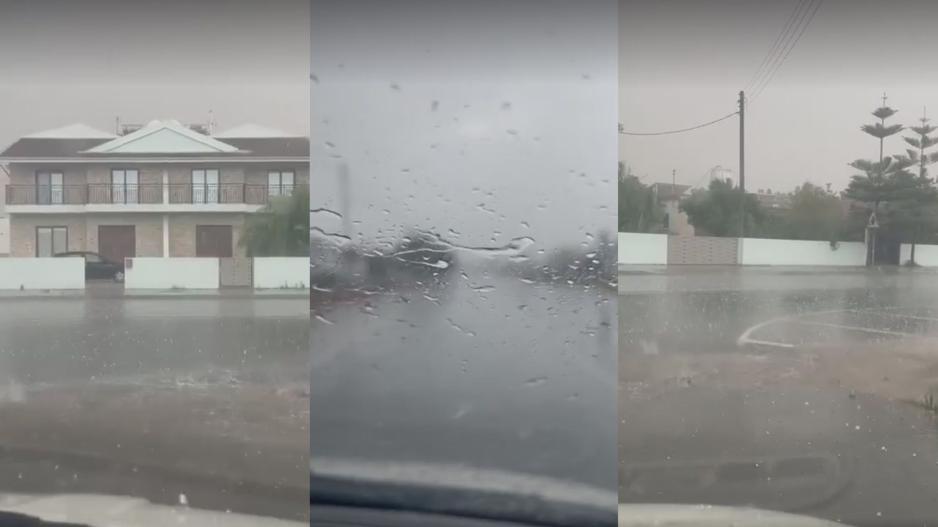 Καταρρακτώδεις βροχές και χαλάζι πλήττουν την Κύπρο, εν μέσω Ιουνίου