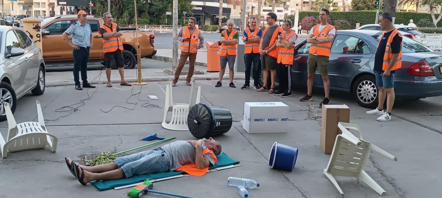 Άσκηση Πολιτικής Άμυνας Λάρνακας για μεγάλο σεισμό  (φώτο)