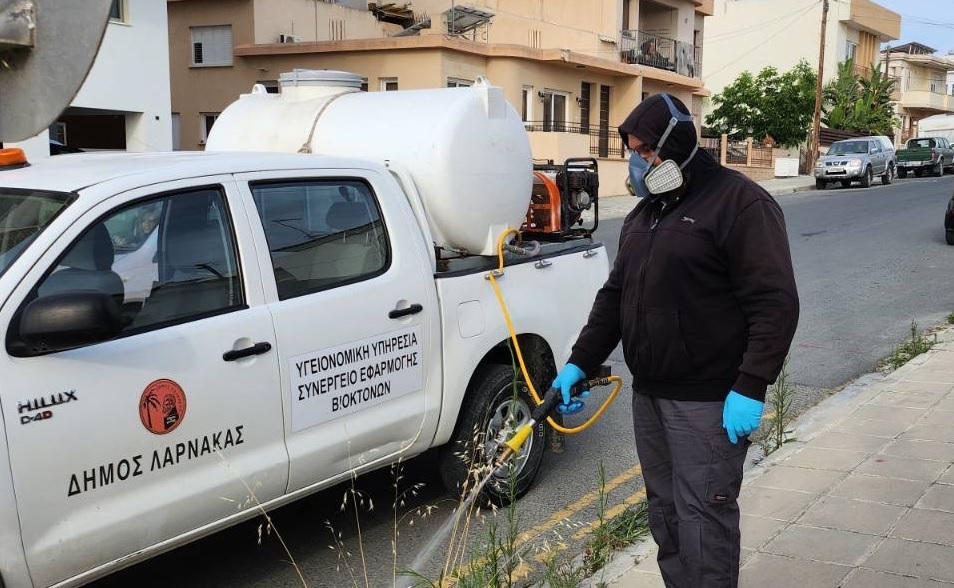 Συνεχίζονται οι συστηματικοί ψεκασμοί για καταπολέμηση των κουνουπιών στην Λάρνακα