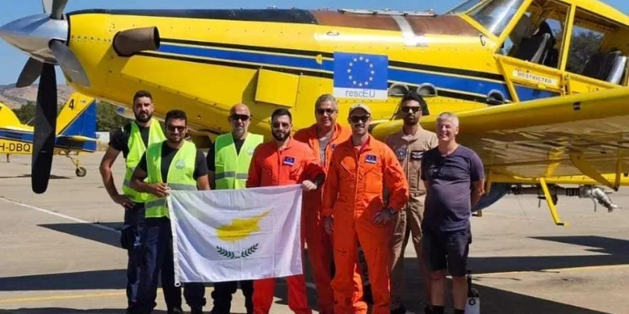 Επιχειρεί από χθες το πρωί η κυπριακή αποστολή πυρόσβεσης στα Σκόπια