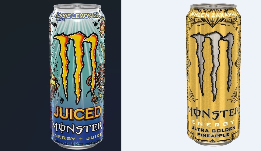 Νέες προσθήκες στη σειρά Monster Energy Drink: το Ultra Golden Pineapple και το Aussie Lemonade