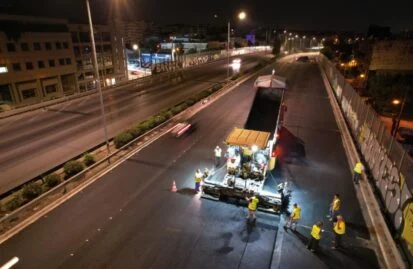 Προσοχή: Ολονύχτιες εργασίες στο τμήμα του αυτοκινητόδρομου μεταξύ Μονής και Σκαρίνου