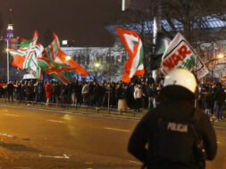 Poland Fans Protest