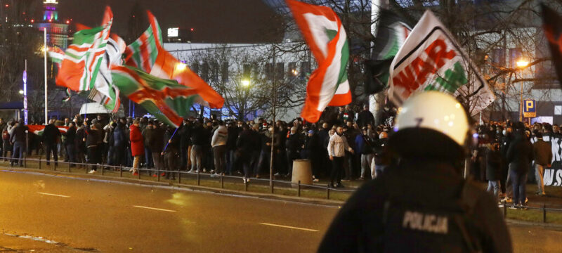 Poland Fans Protest