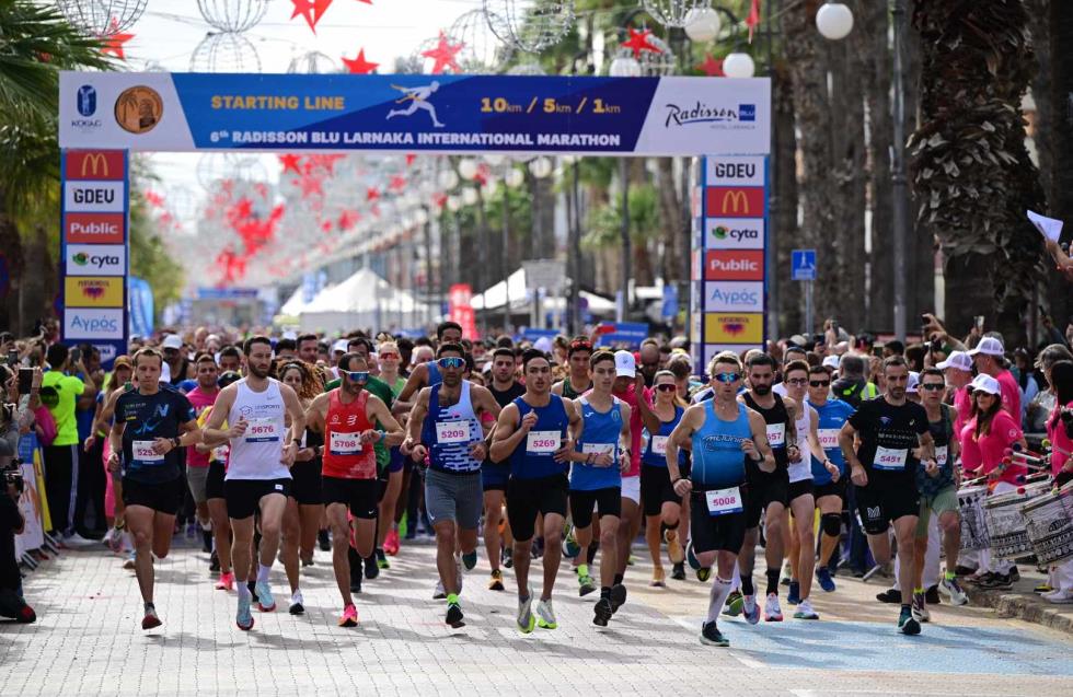 Κλείνουν δρόμοι στη Λάρνακα για τις ανάγκες του 7ου Radisson Blu Διεθνούς Μαραθωνίου Λάρνακας 2024