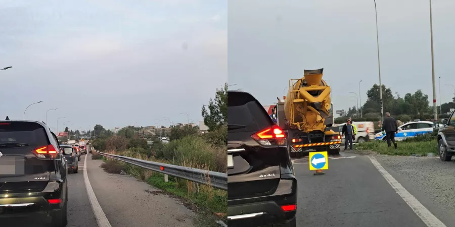 Ακινητοποιήθηκε μπετονιέρα στη Ριζοελιά  (φώτο)