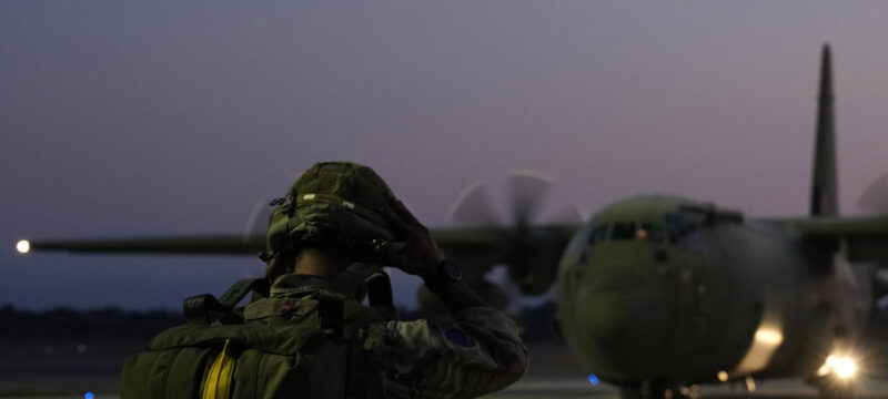 Cyprus Britain Jordan Paratrooper Drill
