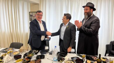 deputy mayor iasonides, Amichai Chikli diaspora minister and chief rabbi raskin
