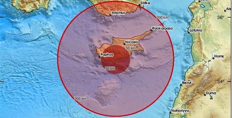 ΤΩΡΑ: Σεισμική δόνηση στην Κύπρο – Οι πρώτες πληροφορίες