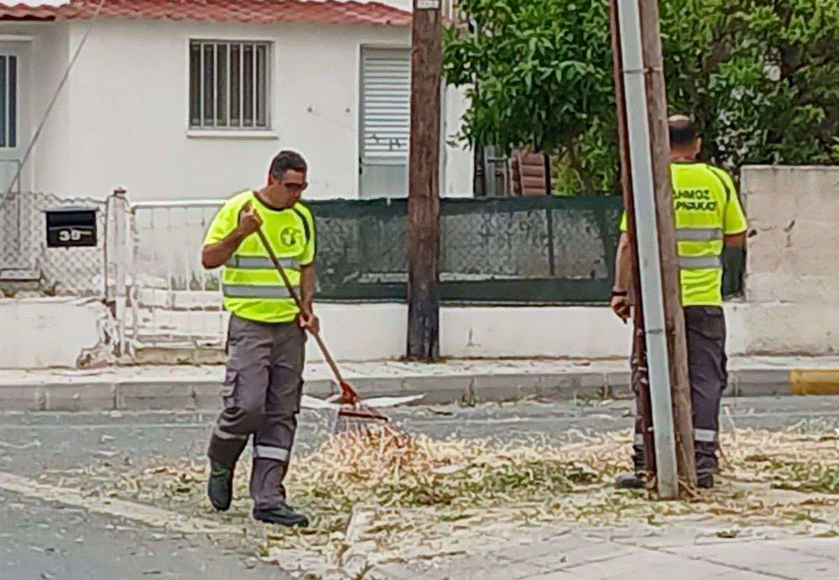 Συνεχίζονται οι εργασίες καθαρισμού και αυτή την εβδομάδα στην περιοχή του Προδρόμου από το Τμήμα Καθαριότητας