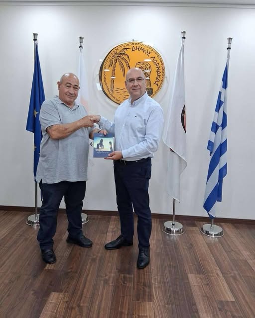 Συνάντηση Δημάρχου Λάρνακας με τον Πρόεδρο του Συνδέσμου Ασυνόδευτων Φιλοξενηθέντων Παιδιών στην Ελλάδα (1974-1979)