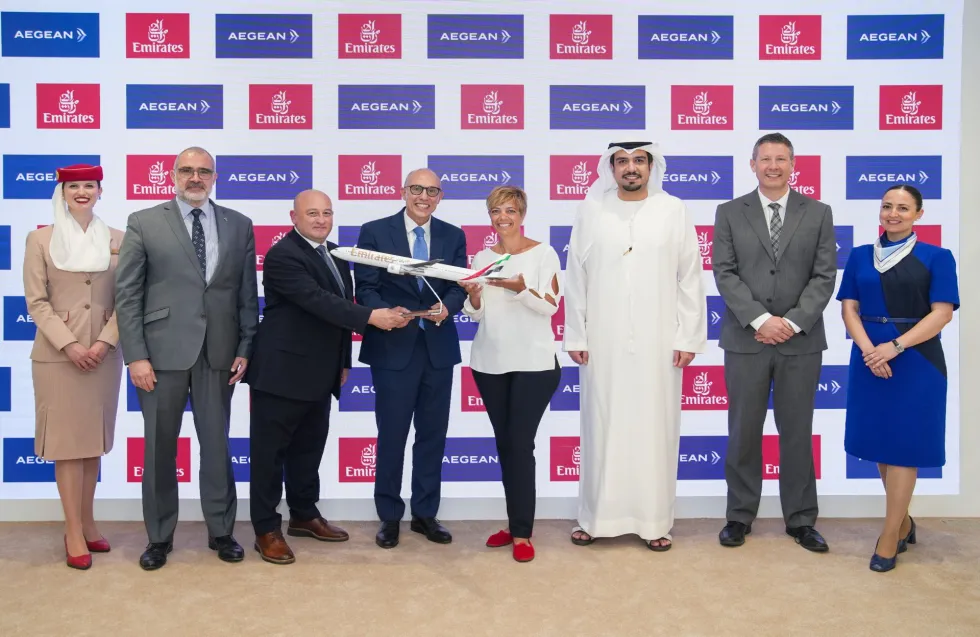 Η Emirates και η AEGEAN διευρύνουν περαιτέρω τη συνεργασία τους
