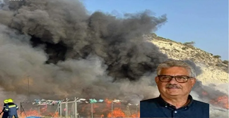 Φωτιά σε ανακυκλώσιμα στο Μαρί – Δηλώσεις Κοινοτάρχη Καλαβασού
