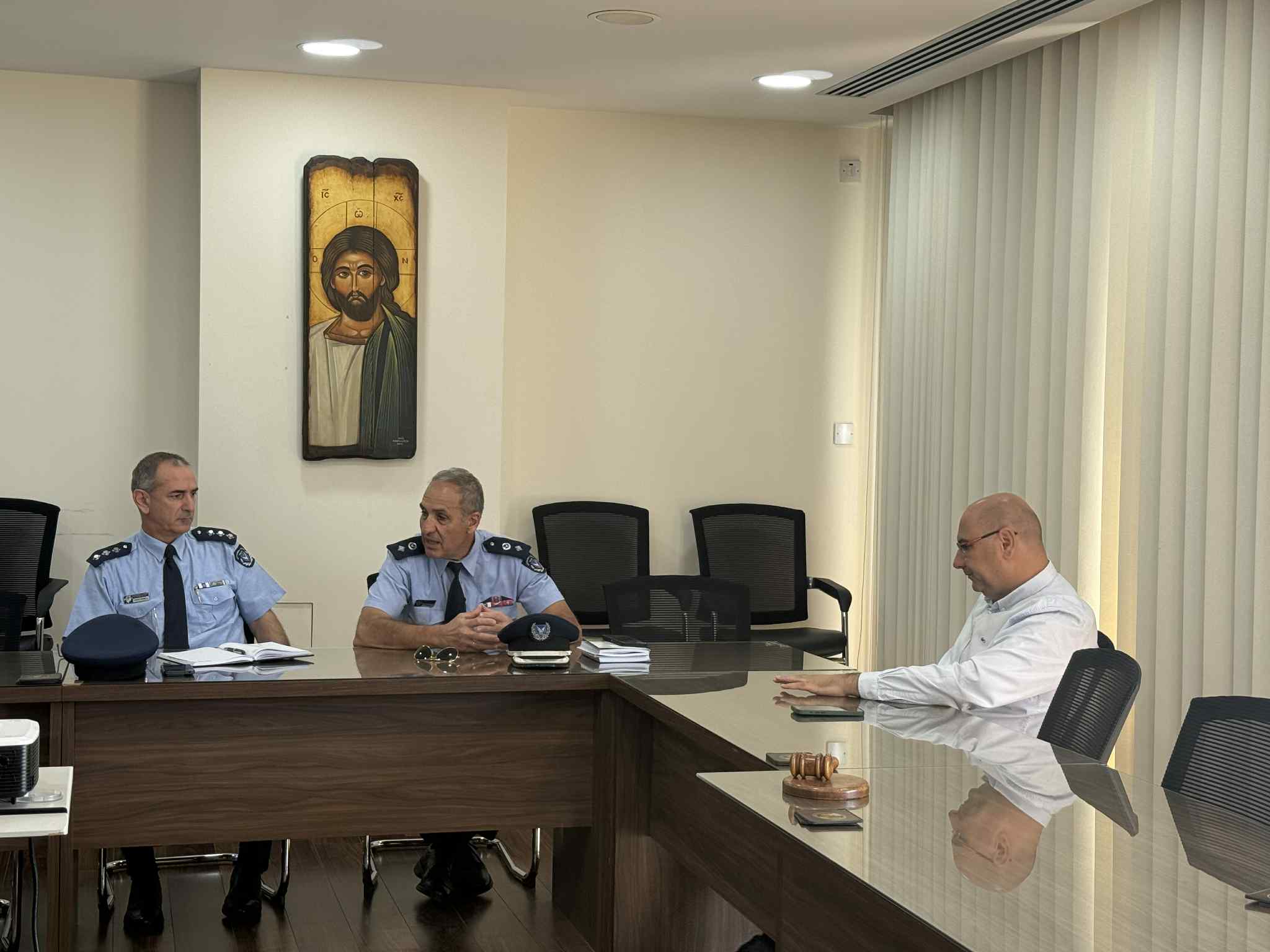 Συνάντηση Δημάρχου Λάρνακας με το νέο Αστυνομικό Διευθυντή Λάρνακας