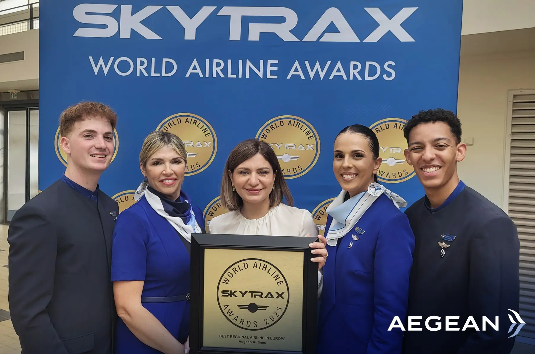 H Aegean βραβεύτηκε ξανά για 14η χρονιά ως η «Καλύτερη Περιφερειακή Αεροπορική Εταιρεία στην Ευρώπη»