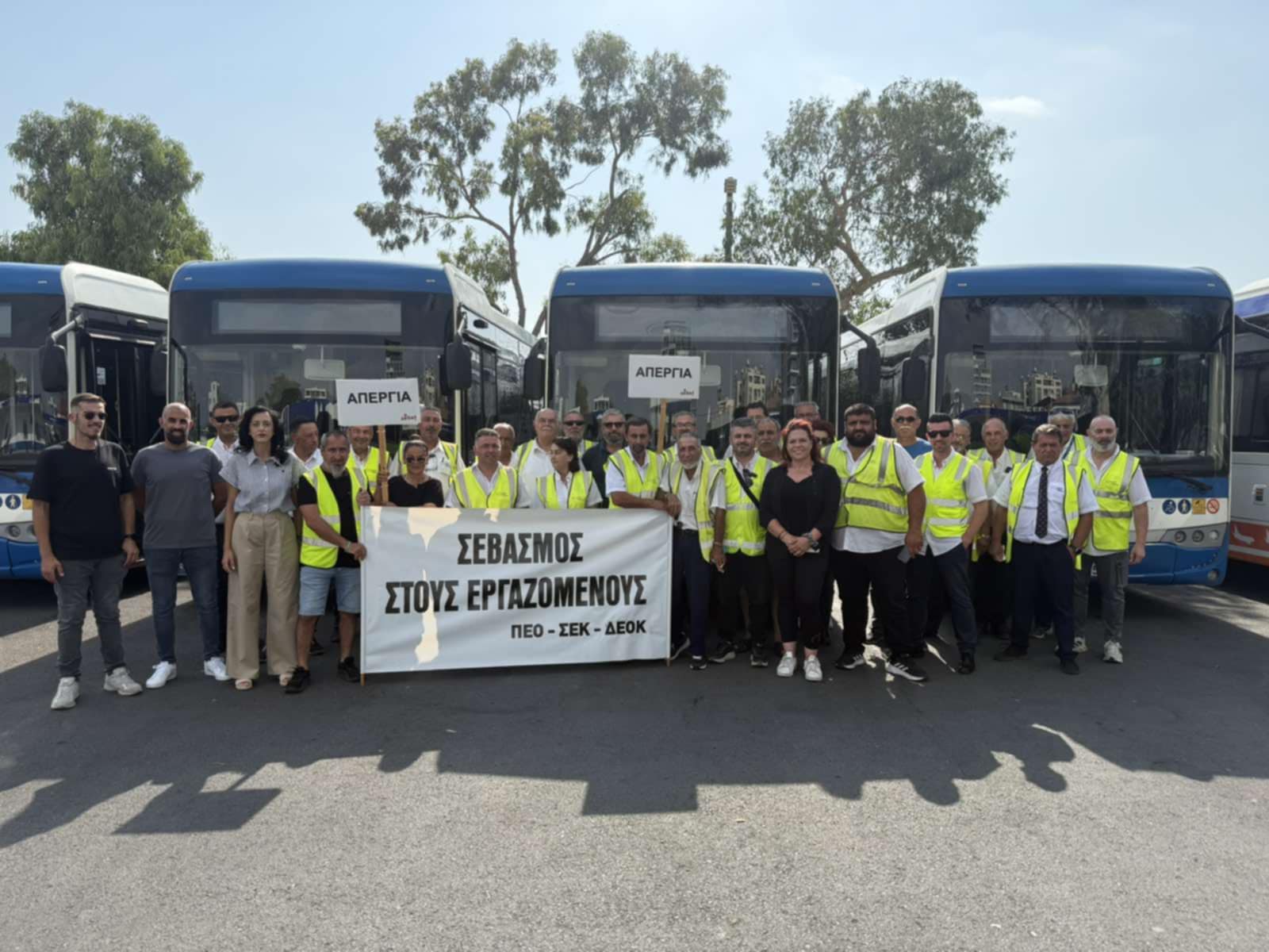 Συντεχνίες καλούν τη Larnaca Public Transport να εφαρμόσει συλλογική σύμβαση