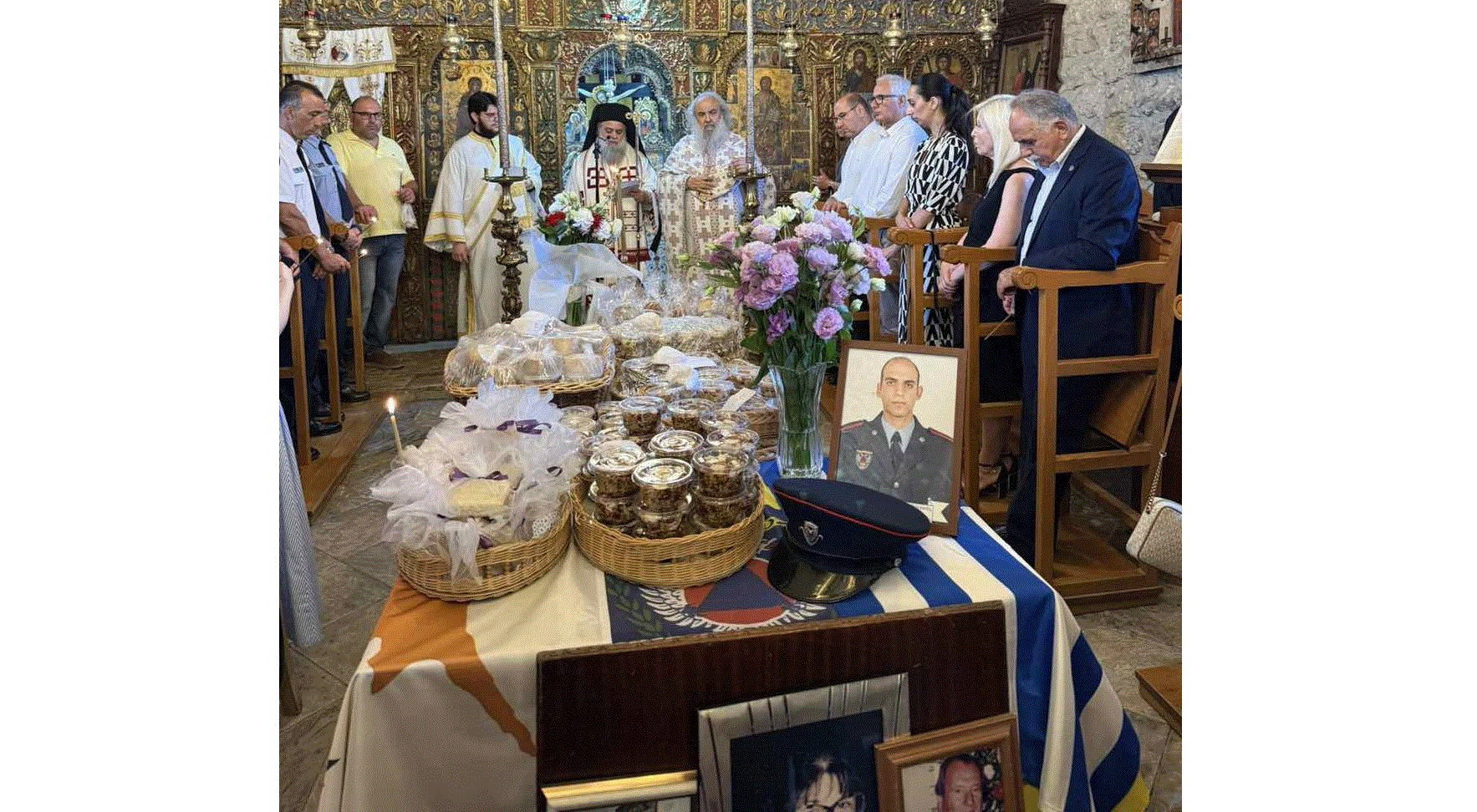 Στον Ιερό Ναό Αγίου Ιωάννη του Θεόλόγου στη Λάρνακα το ετήσιο μνημόσυνο των πεσόντων κατά το τραγικό συμβάν της εκρήξεως στο Μαρί