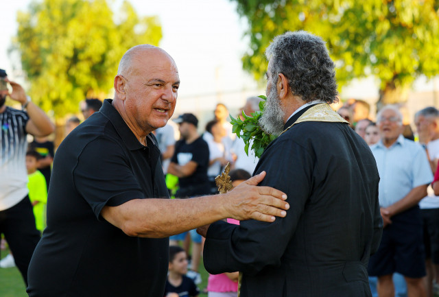 Αγιασμός, αποθέωση και στο βάθος… Παρτίζαν στην ΑΕΚ (φωτορεπορτάζ)
