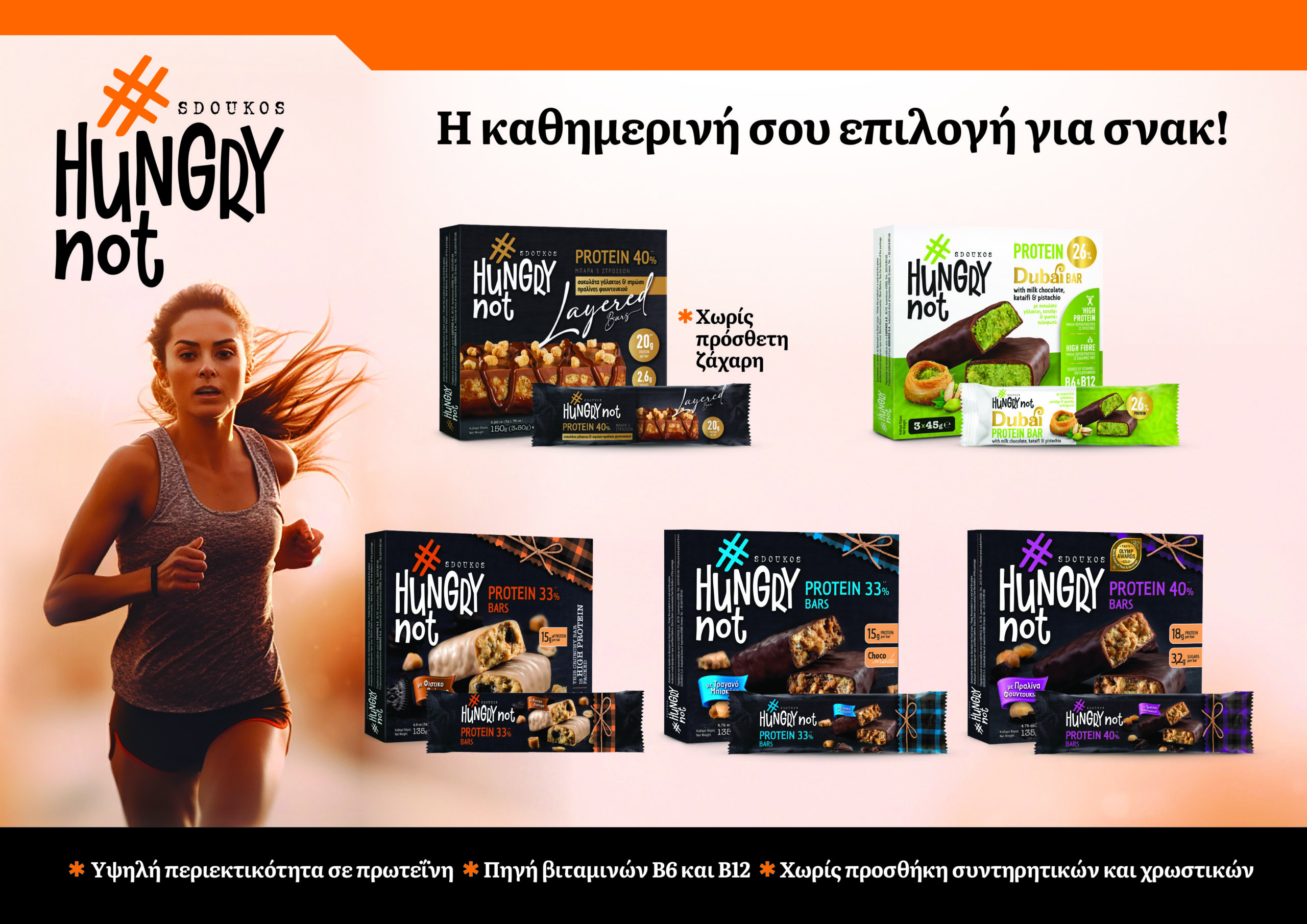#Hungry not by Sdoukos -Νέα στρατηγική είσοδος στην κατηγορία healthy snacking από την Εύρηκα!