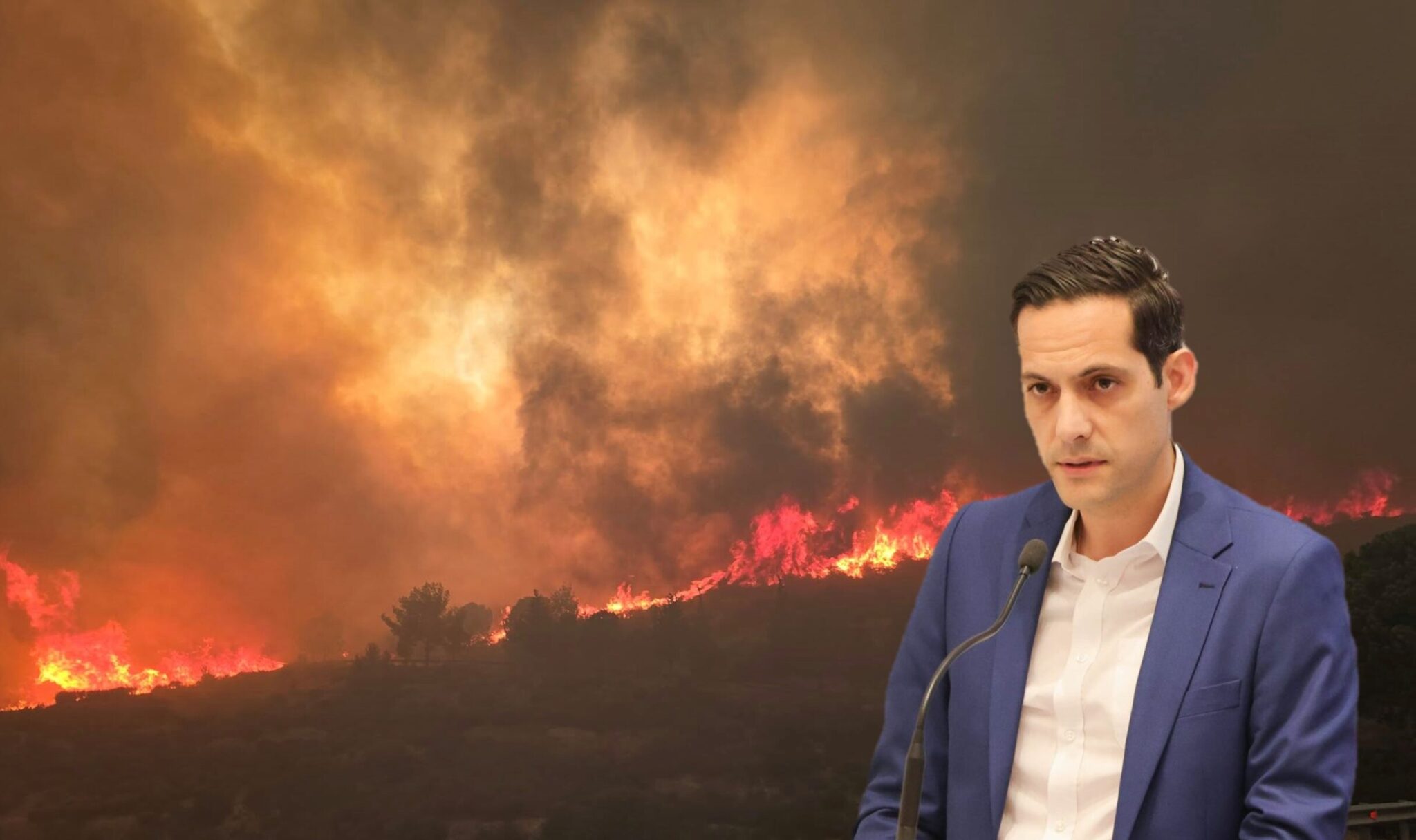 Λετυμπιώτης για πυρκαγιά: Έρχονται πτητικά μέσα από Ιορδανία, ενεργοποιήθηκε ο Μηχανισμός Πολιτικής Προστασίας της ΕΕ