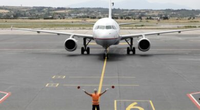 Aegean; Aegean Airlines; Fraport; Makedonia Airport; SKG; Thessaloniki; airplane; airport; arrival; flight; international; movement restrictions; Αεροδρόμιο Μακεδονία; Διεθνής Κρατικός Αερολιμένας Θεσσ; Θεσσαλονίκη; άρση μέτρων; άφιξη; αεροδιαάδρομος; αεροδρόμιο; αεροδρόμιο Μακεδονία; αεροπλάνο; αεροσκάφος; διεθνής; ελάφρυνση μέτρων; εξωτερικού; πρώτη πτήση; πτήση;