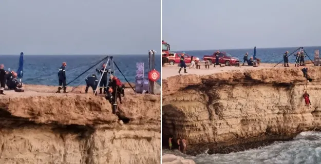 Βίντεο που κόβει την ανάσα από την επιχείρηση διάσωσης στις θαλασσινές σπηλιές