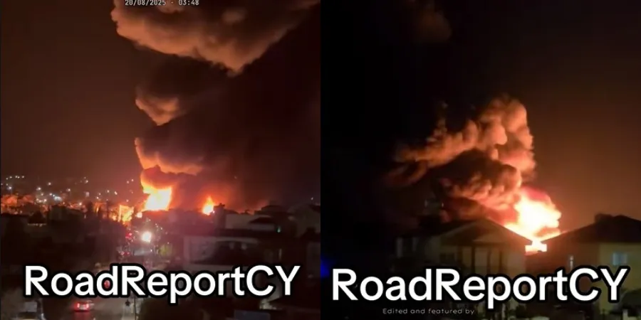 Νύχτα τρόμου στον Ύψωνα μετά από φωτιά σε εργοστάσιο – Εκκενώθηκαν σπίτια (βίντεο)
