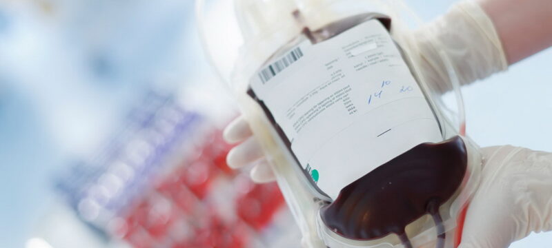 Blood transfusion bag