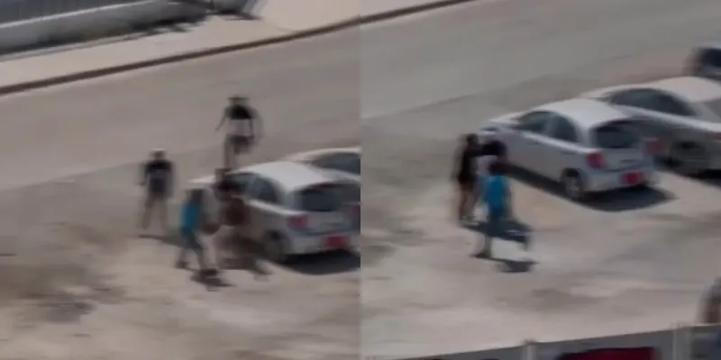 Άγρια συμπλοκή αλλοδαπών στη Λεμεσό με βιτσιές και πέτρες (βίντεο)