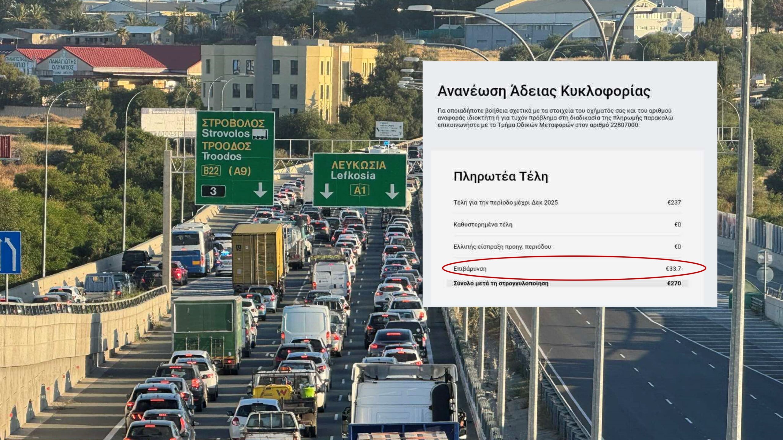 Πλήρωσαν άδεια κυκλοφορίας, δεν περάστηκε, την ξαναπλήρωσαν και… χρεώθηκαν επιβάρυνση Πλήρωσαν άδεια κυκλοφορίας, δεν περάστηκε, την ξαναπλήρωσαν και… χρεώθηκαν επιβάρυνση
