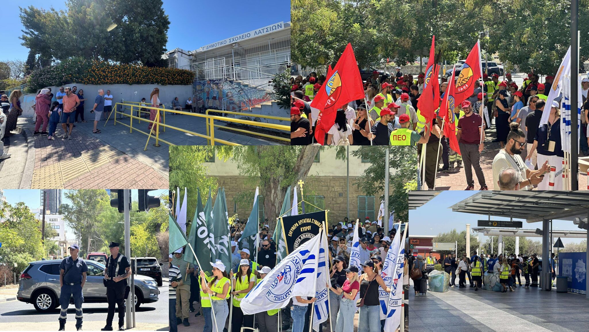 Στους δρόμους οι εργαζόμενοι για την ΑΤΑ, «παρέλυσαν» νοσοκομεία, σχολεία, αεροδρόμια